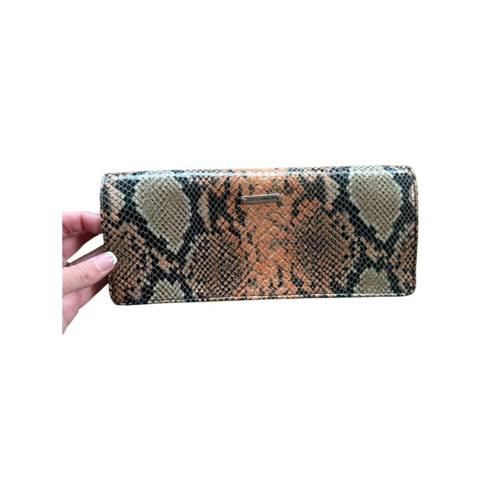 Rebecca Minkoff Jean Convertible Snakeskin Print Clutch or Wallet